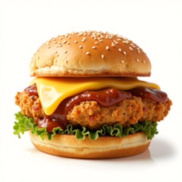 BURGER POULET BOUCANÉ